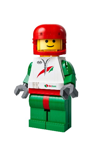 Mini Figure Up-Scaled Racing Driver