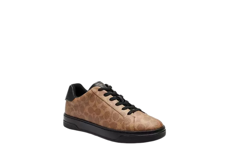 High Line Sneaker In Signature Canvas (Khaki / Black)