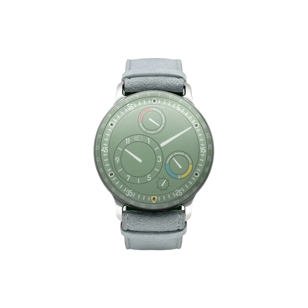 Ressence: Titanium and Alcantara Wrist Watch (Eucalyptus)