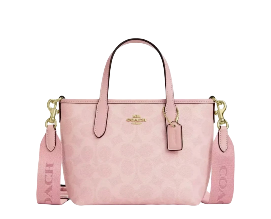 Coach: City Mini Tote Bag Signature Canvas (Powder Pink)