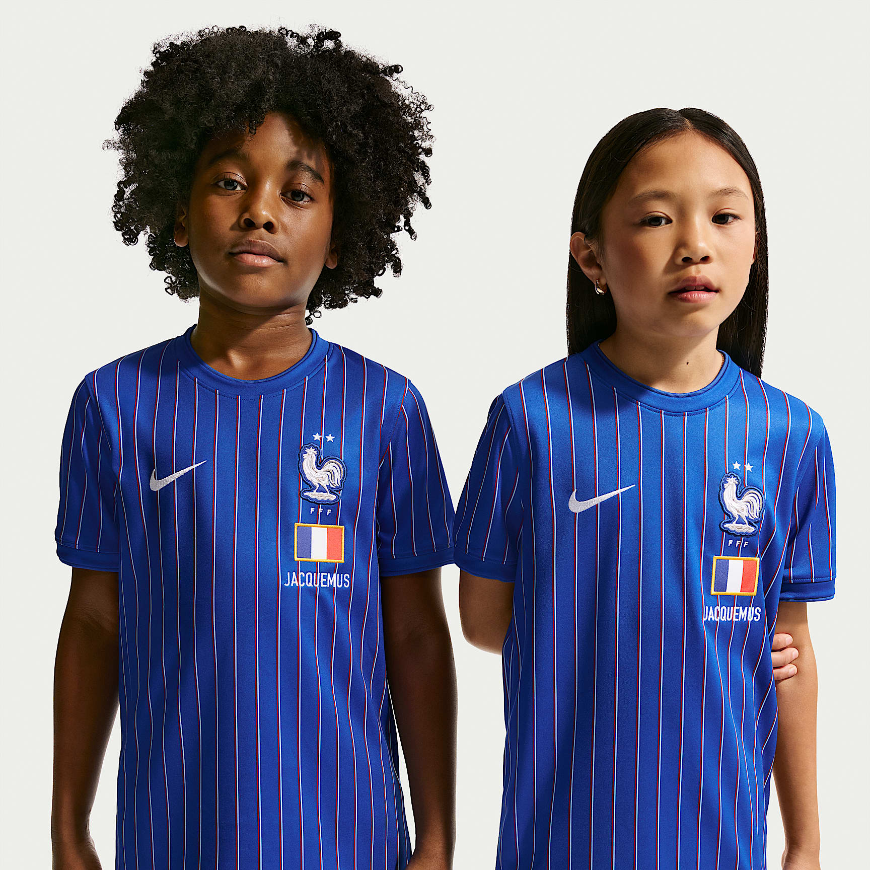 Big Kids' France X Jacquemus Short-Sleeve Soccer Jersey (Game Royal/University Red)
