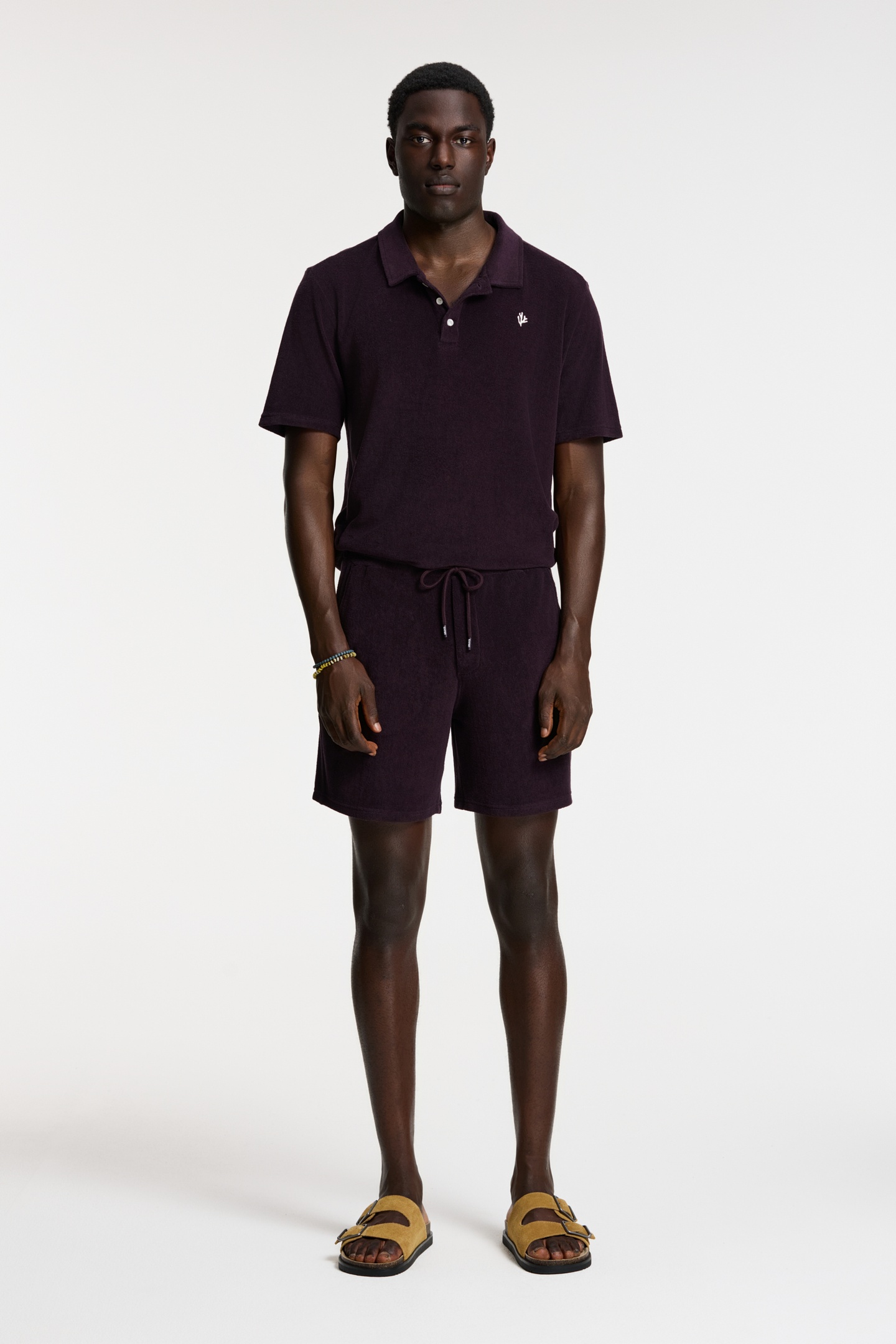Men's EVAN Toweling Shorts (Solid Purple Rock)