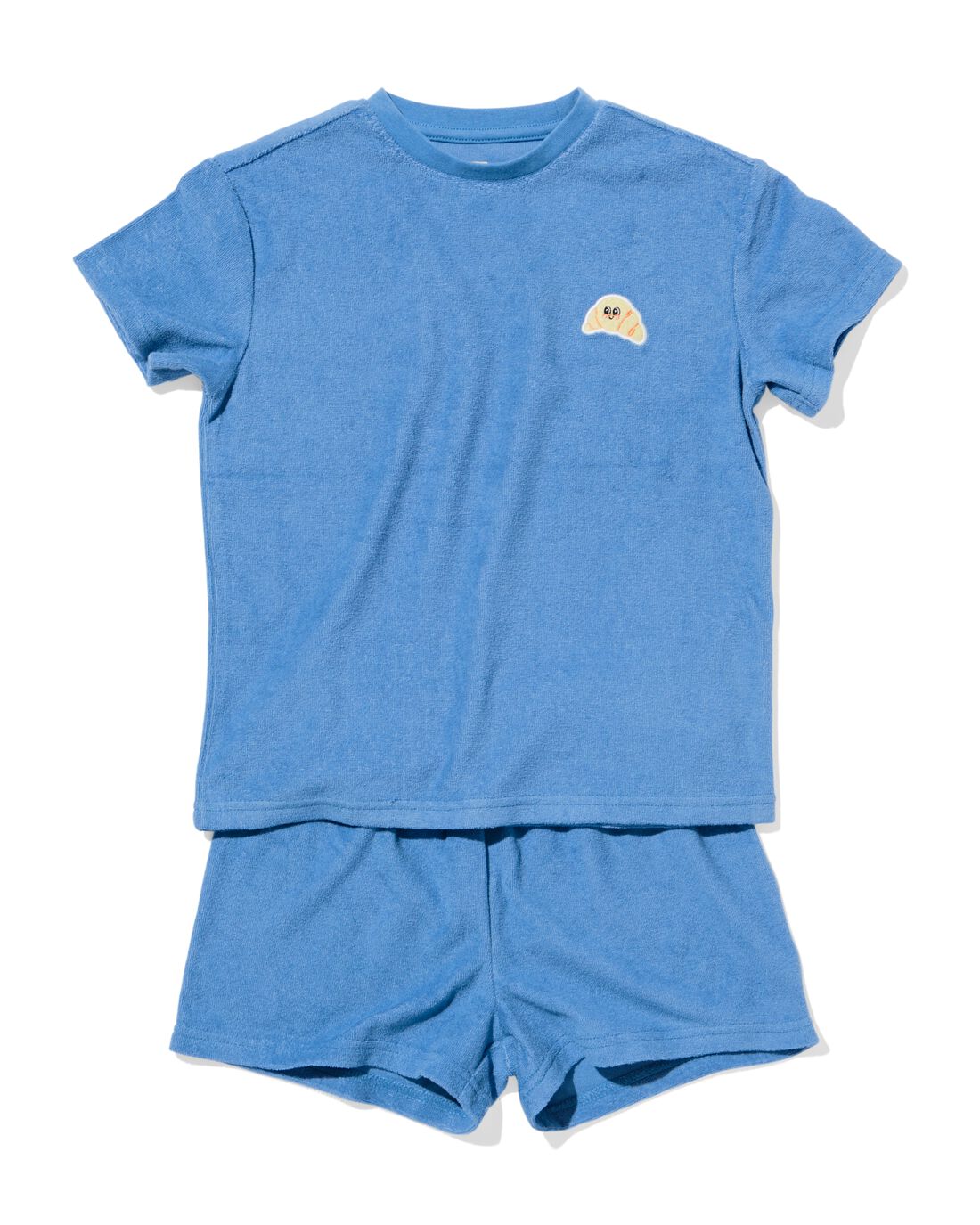 Kids' Short Pajama Set Terry (Croissant)
