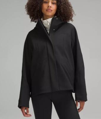 Men's RepelShell Cinch-Back Rain Jacket (Black)