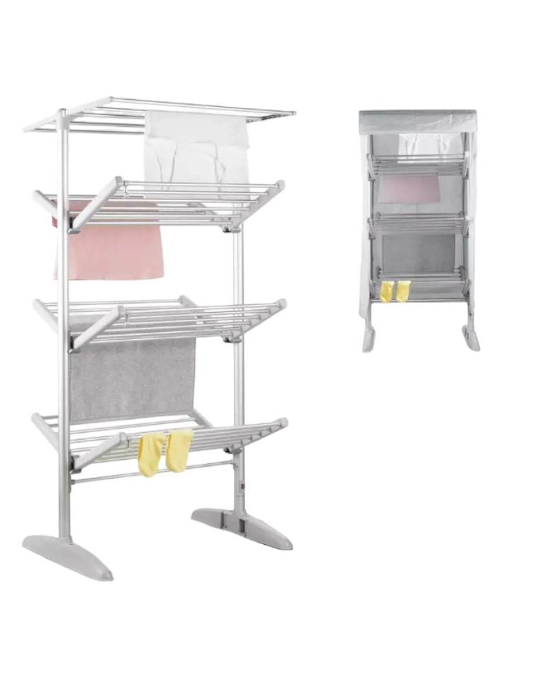 Minky: Sure Dri 4 Tier Heated Clothes Airer with Cover