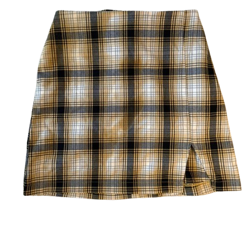 Urban Outfitters: Women's Skirt (Plaid Yellow)