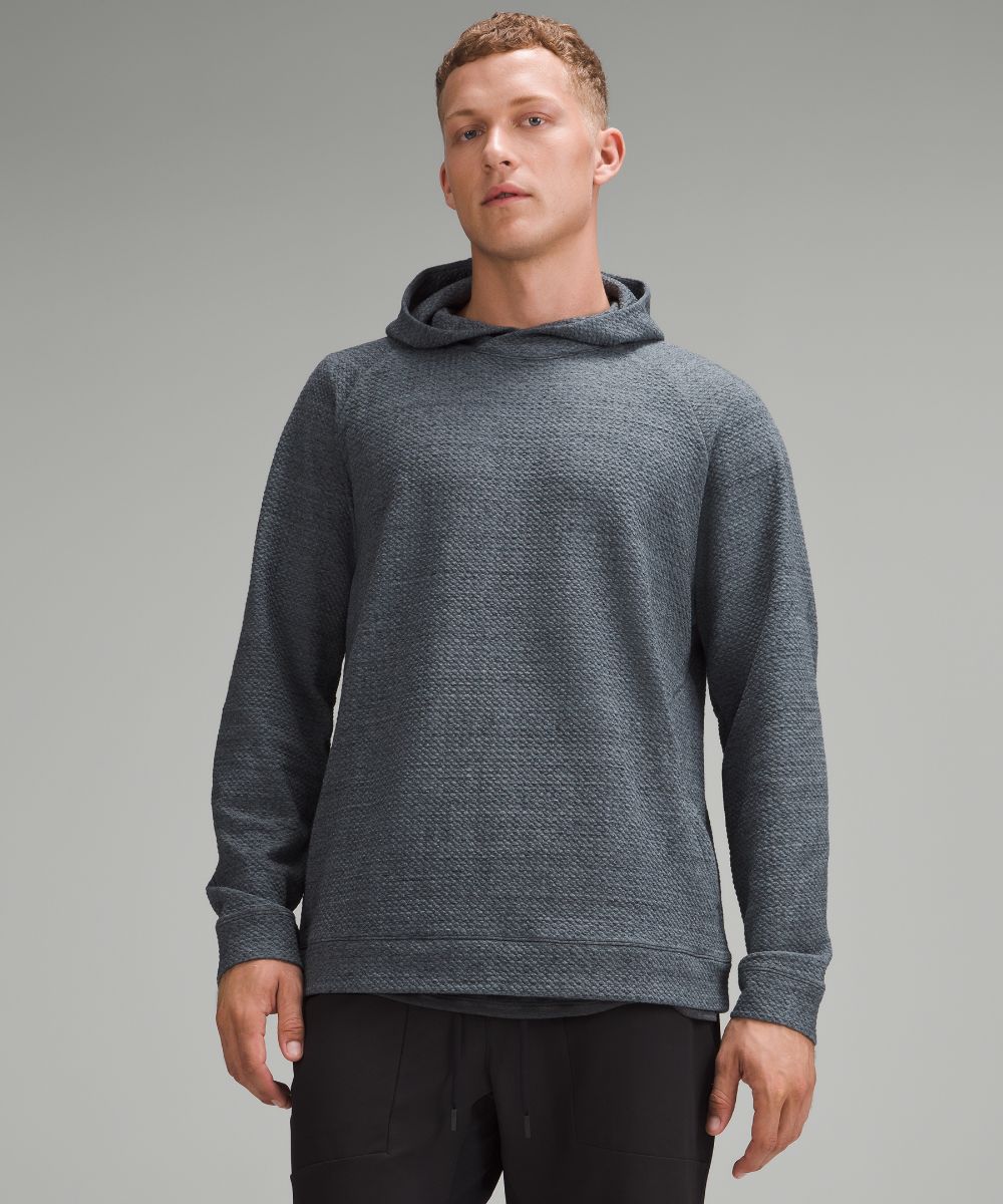 Men's Textured Double-Knit Cotton Hoodie