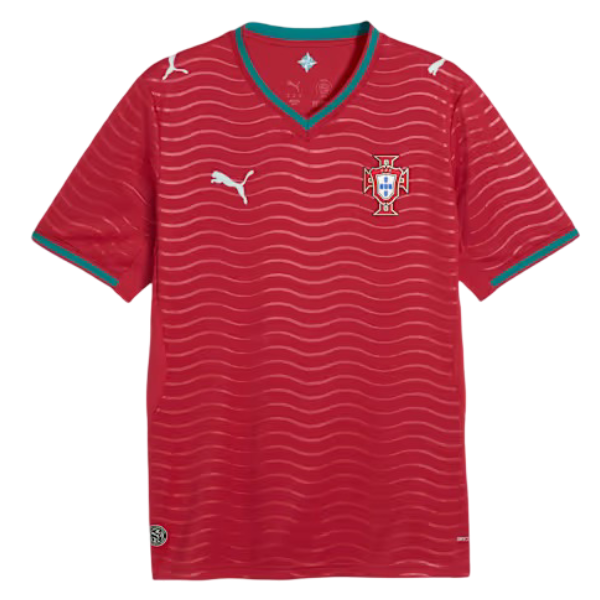 Men's Portugal Home Jersey (Club Red & Green Lagoon)
