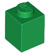 Brick - Green (1 X 1)