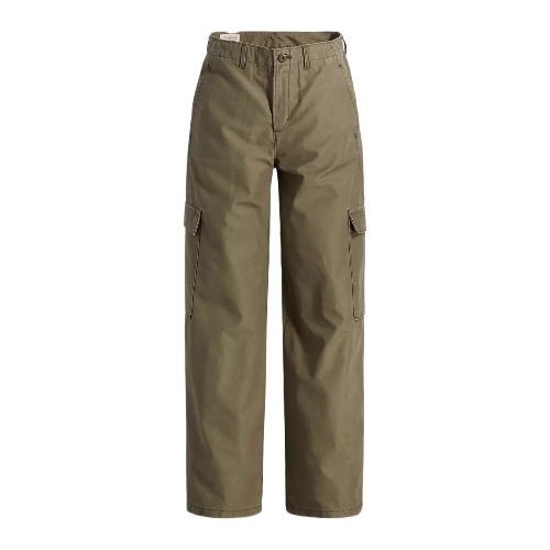 Levi's: Baggy Cargo Trousers (Olive Night - Green)