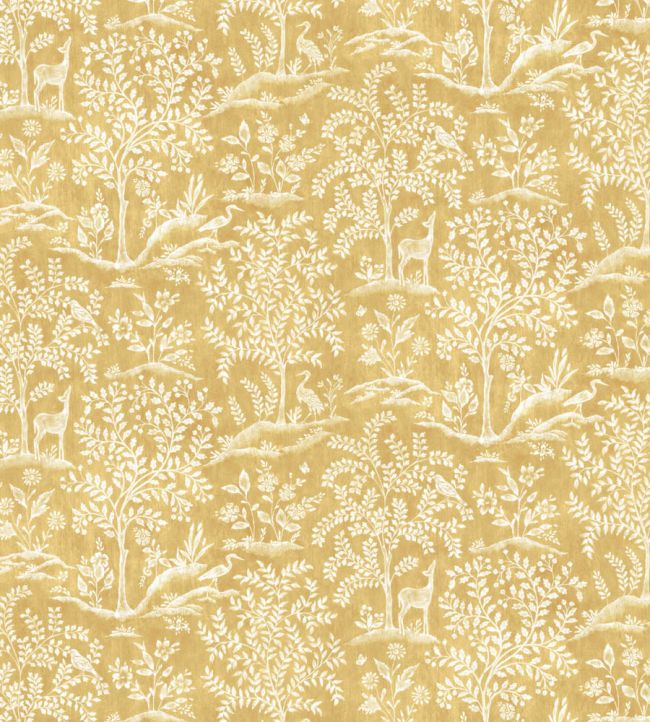 Nina Campbell: Foret Fabric (Yellow)