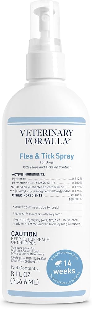 Veterinary Formula: Flea & Tick Spray for Dogs (8 oz)