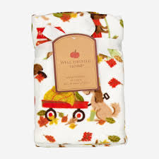 Two Pack Multicolour Autumn Dog Hand Towels (71x46cm)