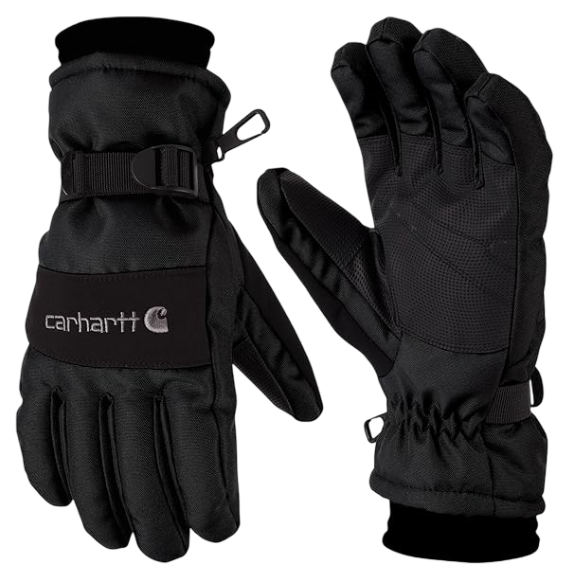 Carhartt: Men's Waterproof Insulated Knit Cuff Glove (Black)