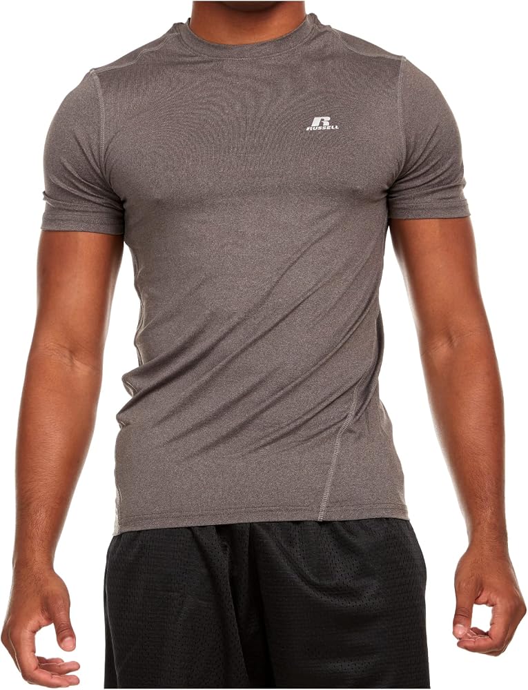 Men's Russell: Active Athletic Dri-Power Short Sleeve Performance T-Shirt (Concrete Gray)