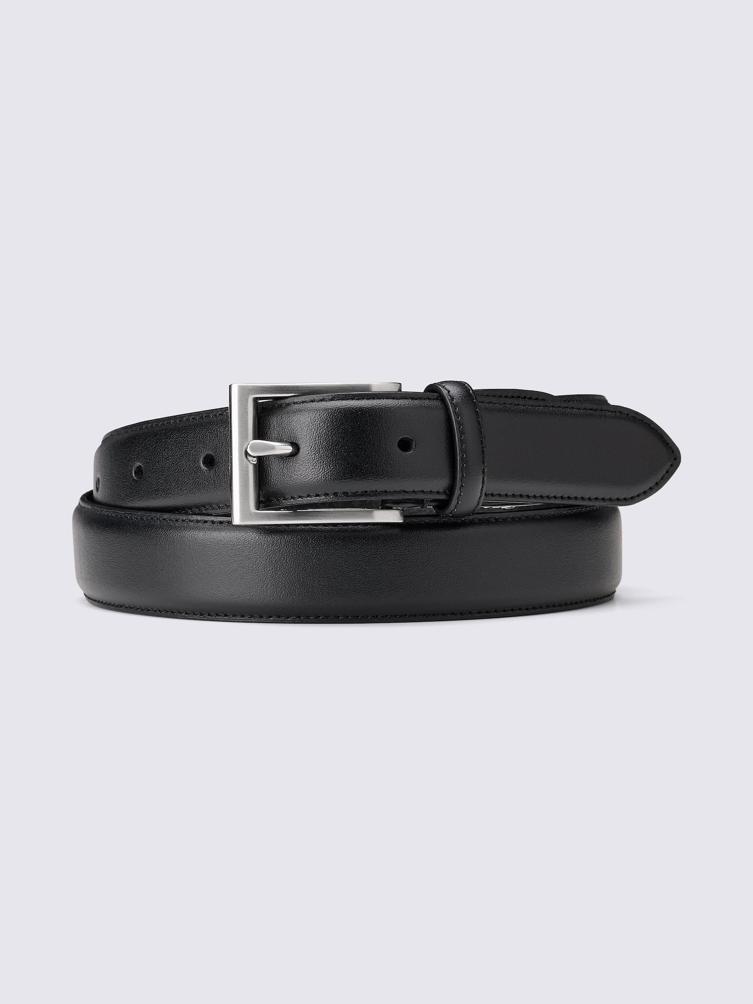 Men's Leather Side-Stitch Belt (Adjustable)