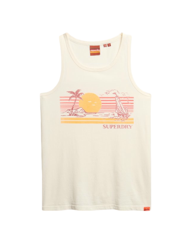 Outdoor Stripe Vest (Cream)