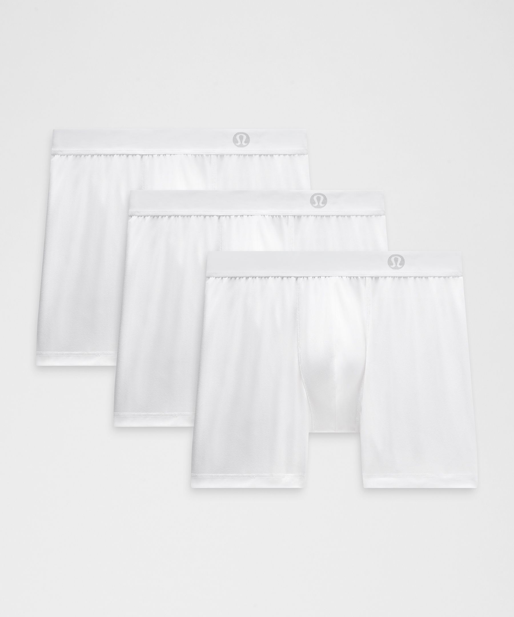 Men's Always In Motion Boxer 5" (White) Pack of 3