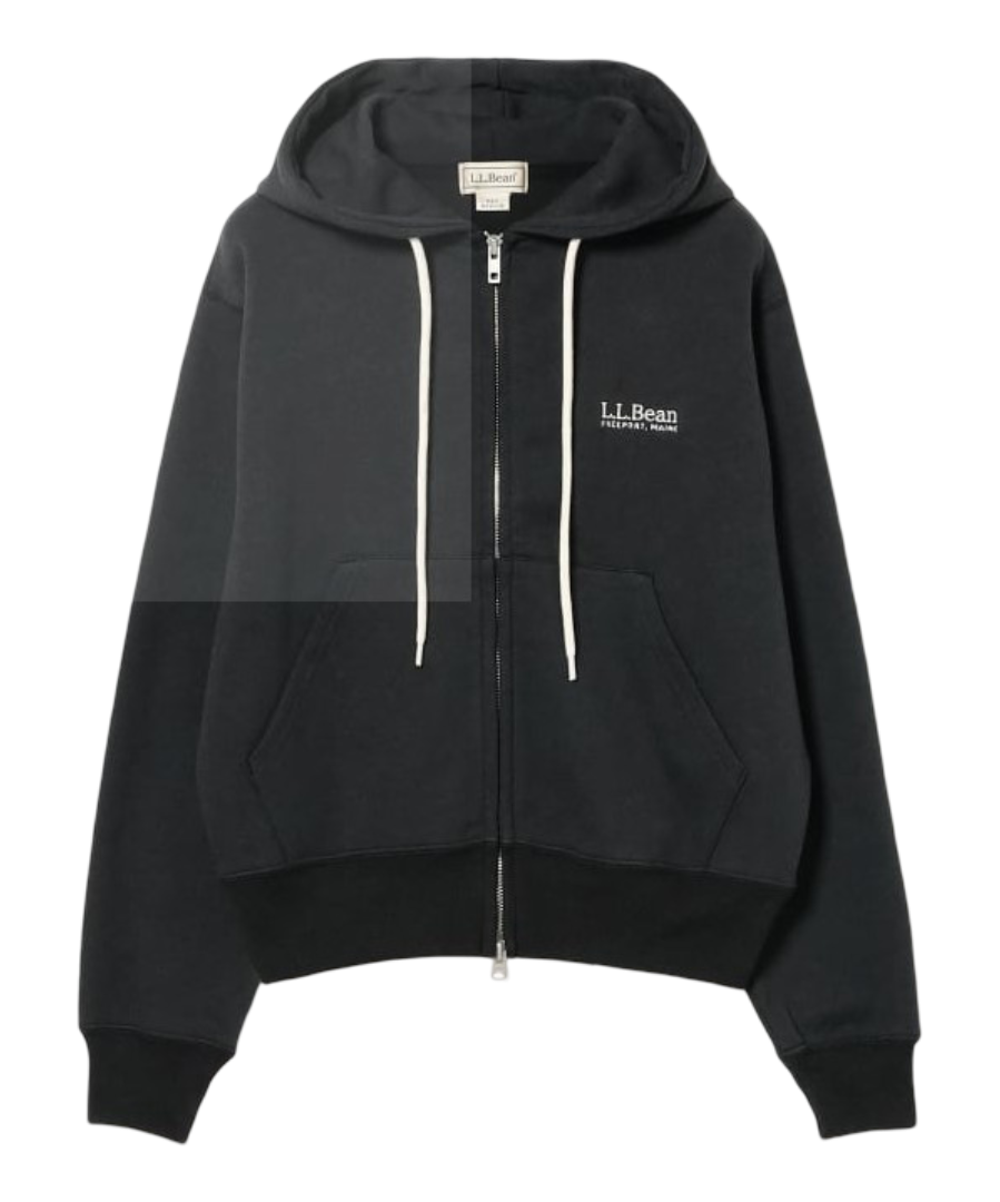 L.L.Bean Portage Full-Zip Hooded Sweatshirt (Dark Charcoal)