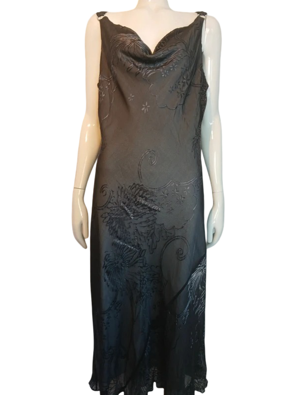 Windsmoor: Women’s Floral Sheath Long Dress (Black)