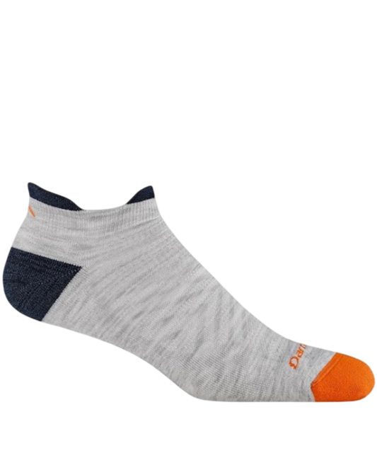 Darn Tough Vermont: Men's Run No Show Tab Ultra Lightweight with Cushion (Ash)