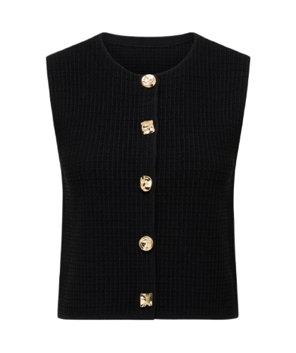 Forever New: Knitted Tank Top (Black)