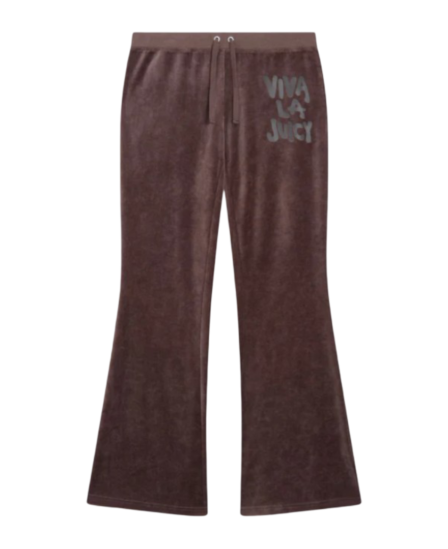 Viva La Juicy Ultra Low Rise Bamboo Velour Heritage Bottoms (Java )