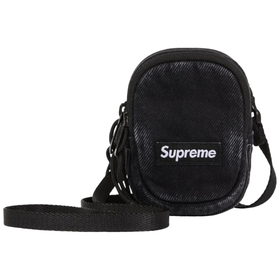 Denim Mini Utility Bag (Black)