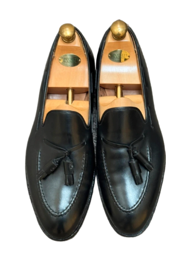 Crockett & Jones: Cavendish Black Leather Tasselled Loafers