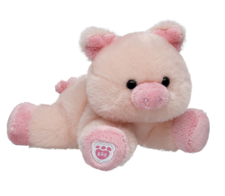 Build-A-Bear Mini Beans: Fuzzy Pink Pig Soft Toy