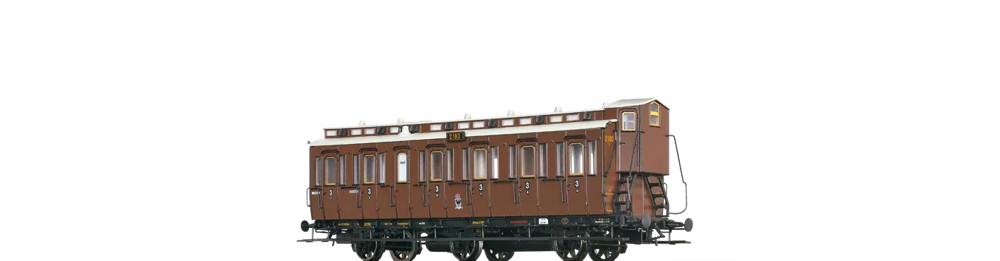 Brawa: 45480 Abteilwagen C3 K.P.E.V., Altona 2180 HO