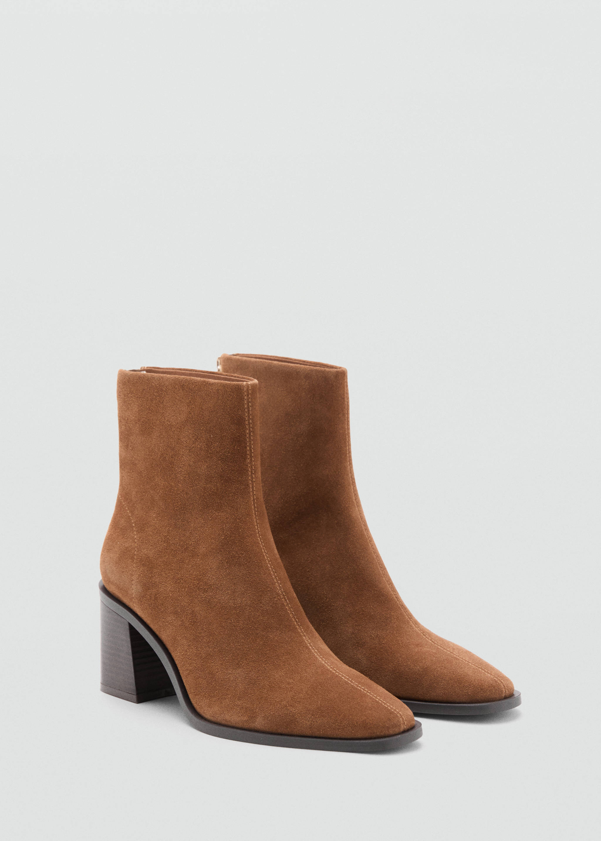 Women's Suede Block-Heel Boots
