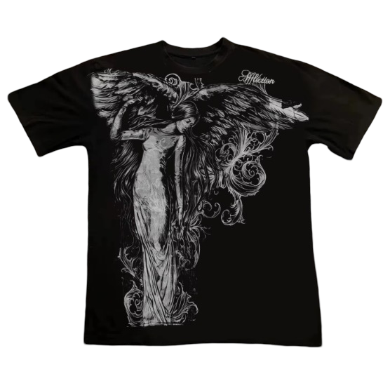 Classic Y2K Gothic Style Oversized T Shirt High Street
