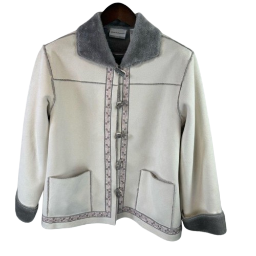Alfred Dunner: Women's Jacket (White and Grey)