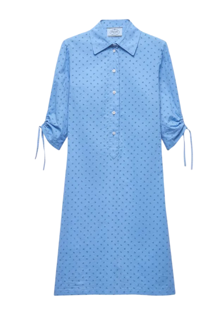 Prada: Sangallo Floral Shirtdress