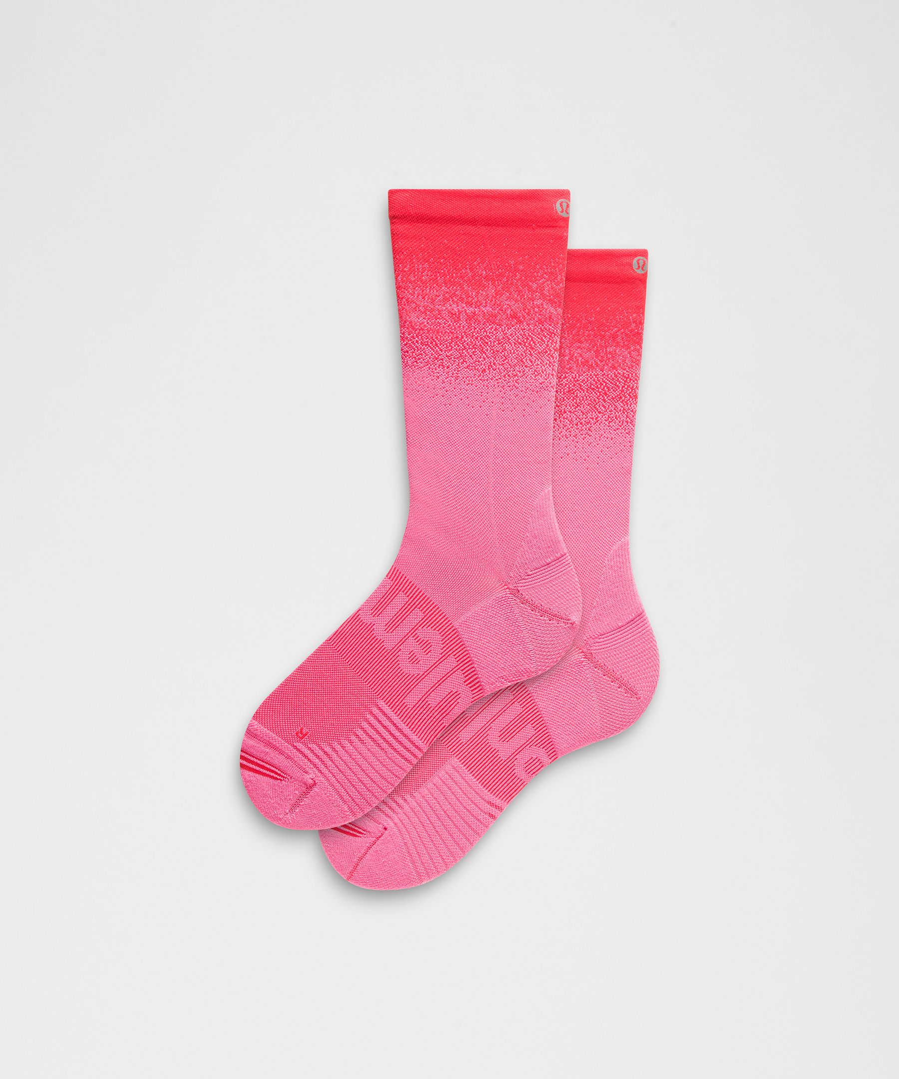 Unisex Power Stride Crew Socks (Pink)