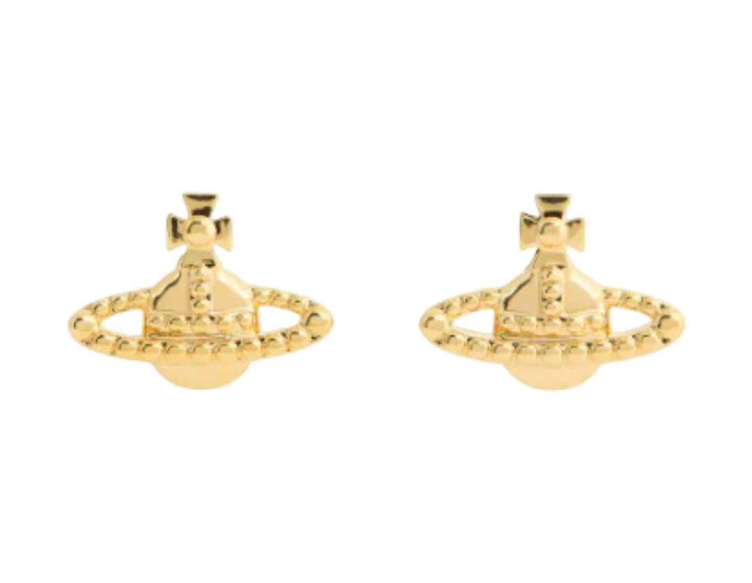 Vivienne Westwood: Farah Stud Earrings (Gold)