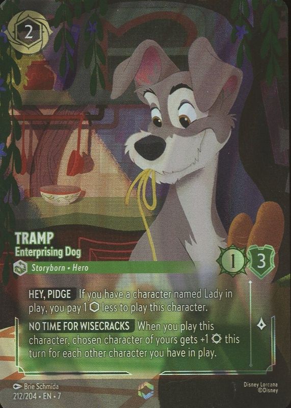 Disney Lorcana: Tramp - Enterprising Dog V2 (Archazias Island)