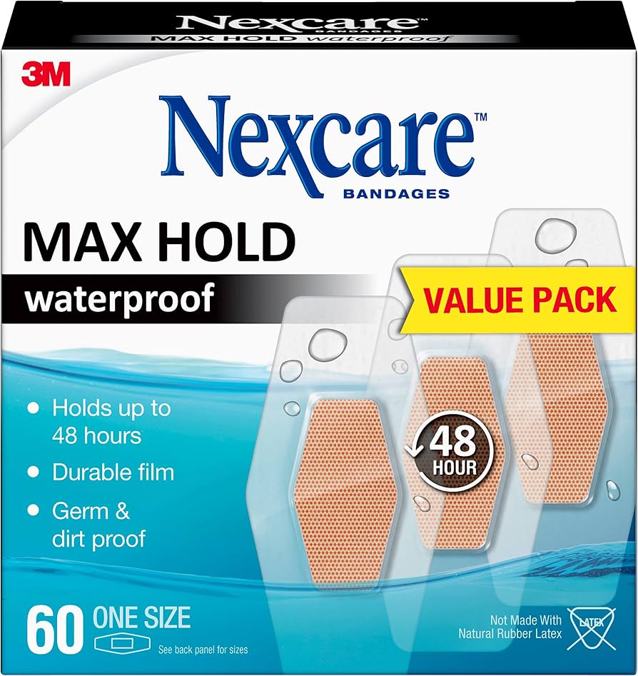 Nexcare Max Hold Waterproof Bandages