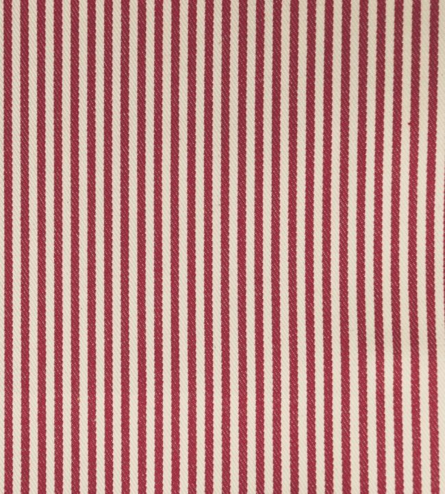 Ian Mankin: Candy Stripe Fabric (Peony)
