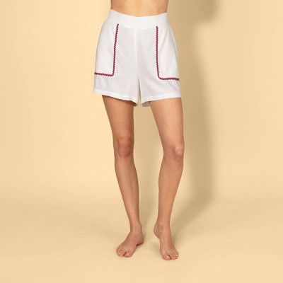 Women's Ric Rack Shorts (Cream)