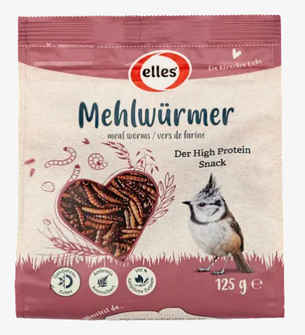 Everything: Bird Food Mealworms - 125g