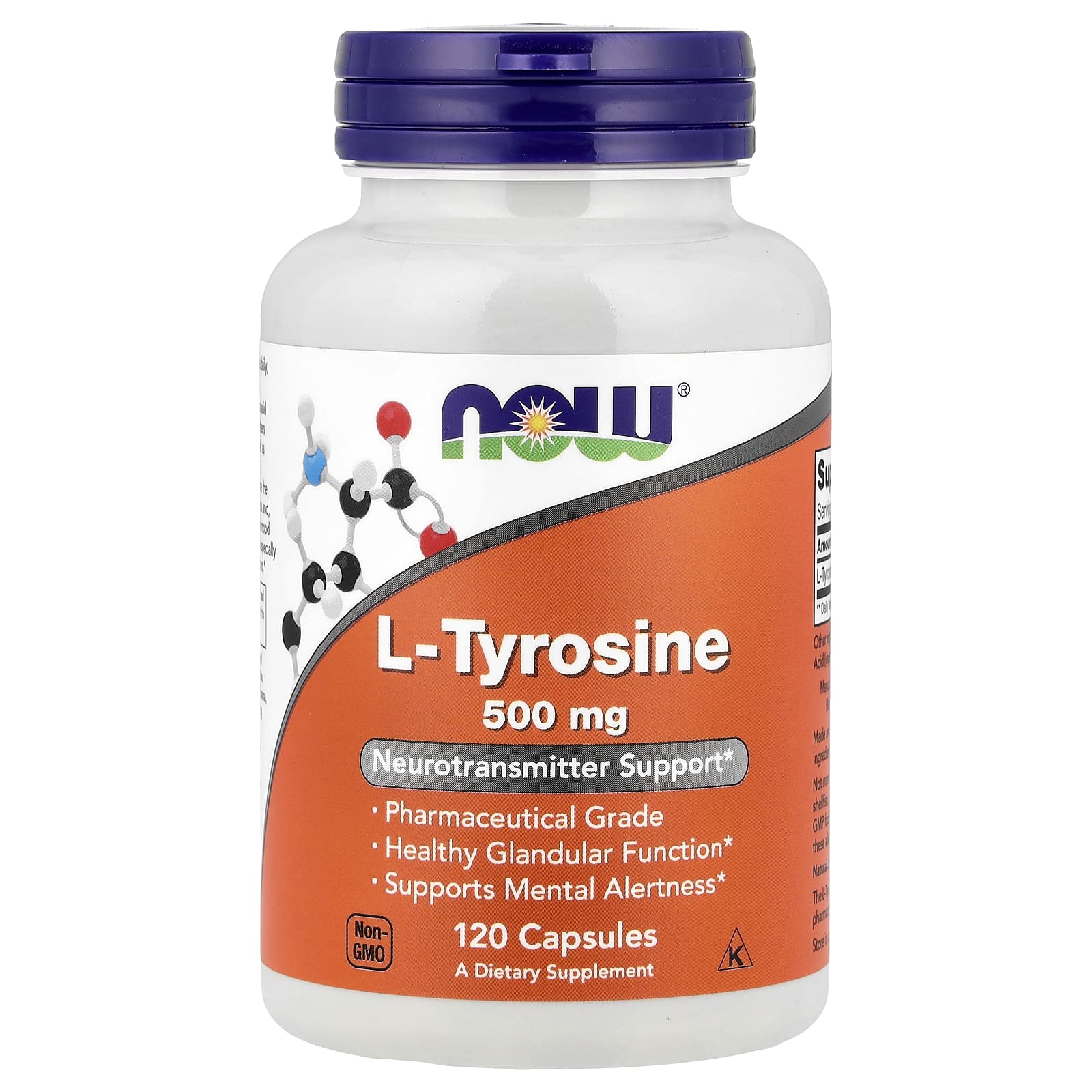 NOW Foods: L-Tyrosine (500 mg, 120 Veg Capsules)