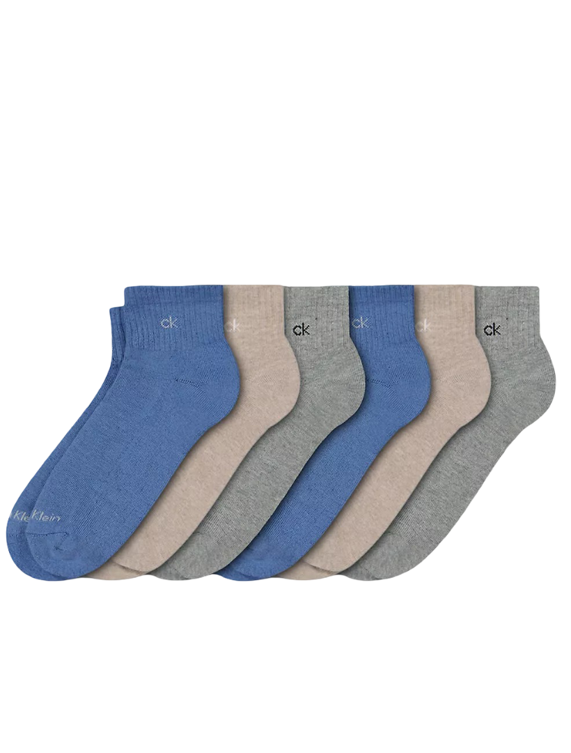 Men's Basic Quarter Socks (6 Pack)