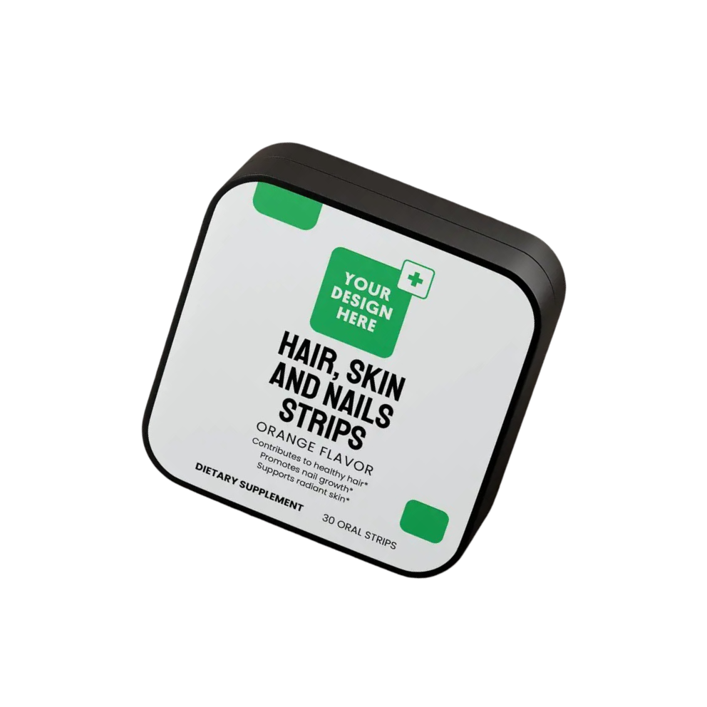 Hair, Skin and Nails Strips (Orange Flavor) - 30 Oral Strips