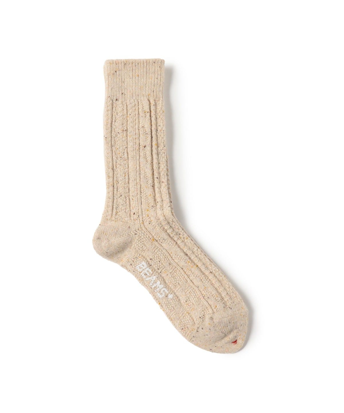 Beams Plus: Cable Nep Multi Pattern Socks (Off White)