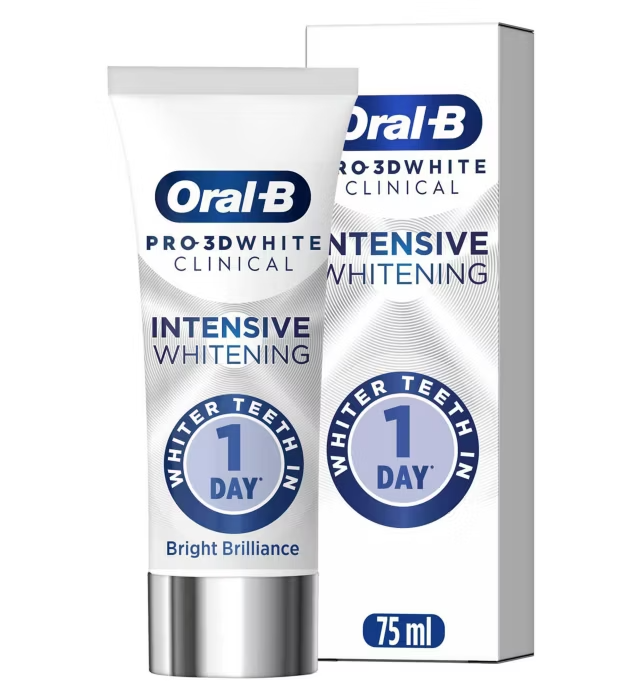 Oral-B: Pro 3D White Clinical Intensive Whitening Toothpaste Bright Brilliance - 75ml