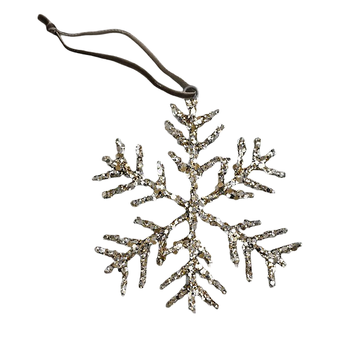 Glitter Snowflake Decoration