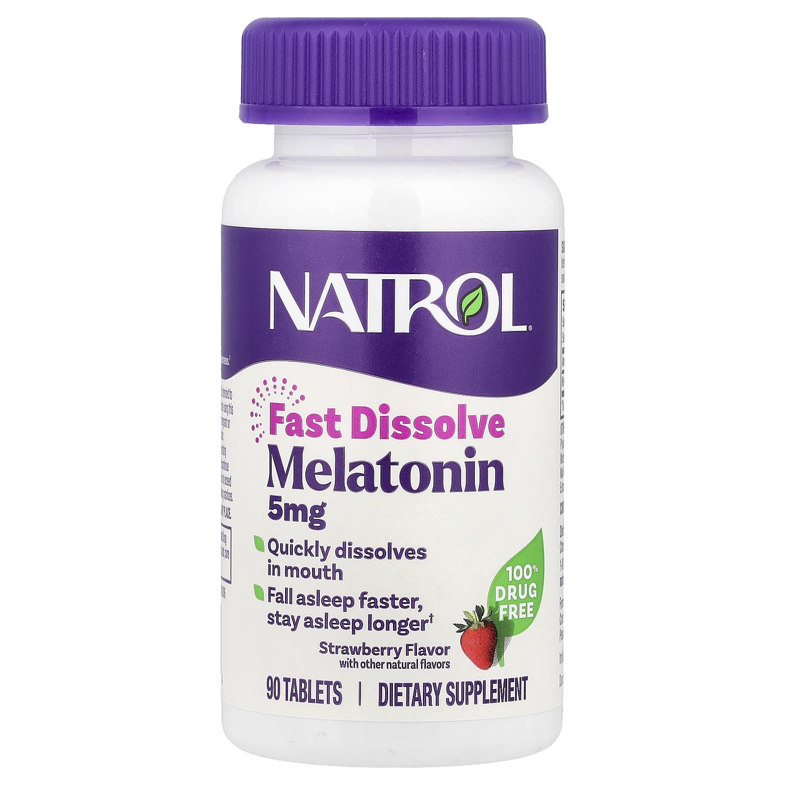 Natrol: Melatonin Fast Dissolve Strawberry (5 mg, 90 Tablets)