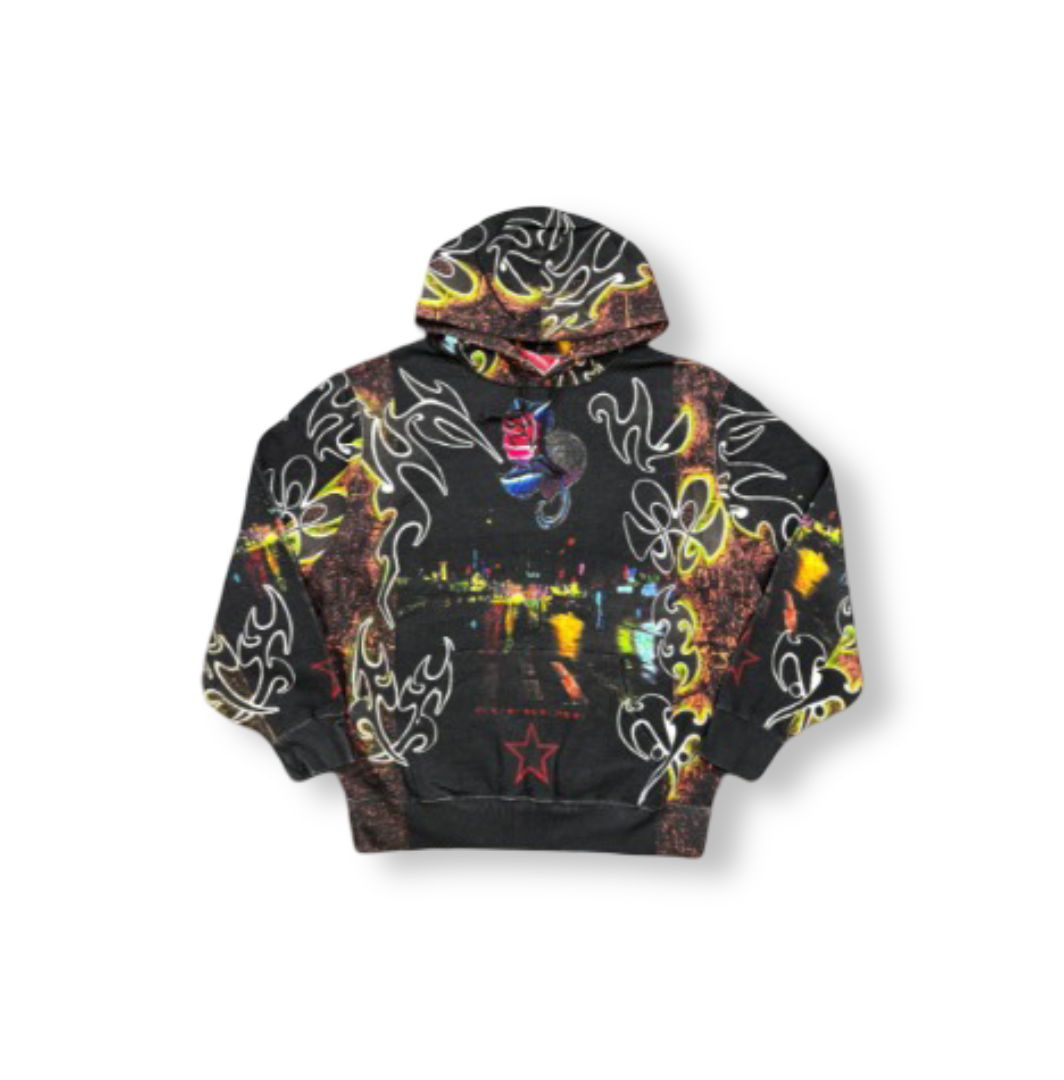 Supreme: East Broadway Hooded Sweatshirt (Black)